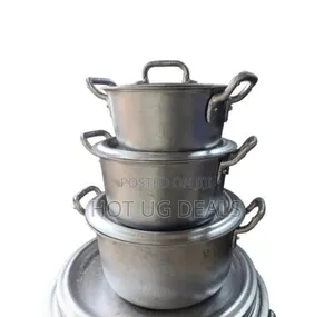 Dongolo Heavy Cooking Saucepan Set-3pc With Cover