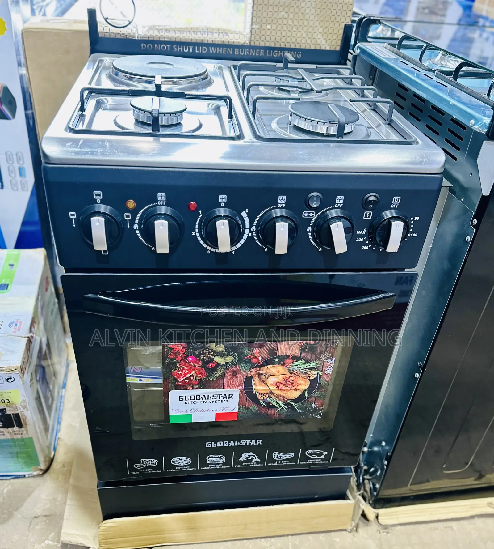 Gas Cooker With Electric Oven 3 + 1