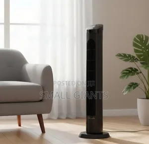 29-Inch Digiwave Branded Black Tower Fan.