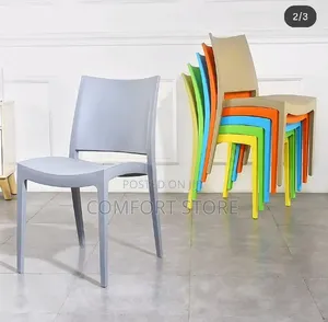 Durable Plastic Chairs With No Arm Rest for Restaurant Bar and Hotel