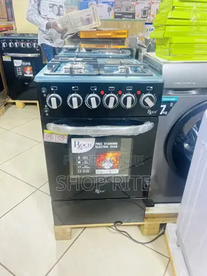 Roch 3+1 Gas and Electric Cooker Black