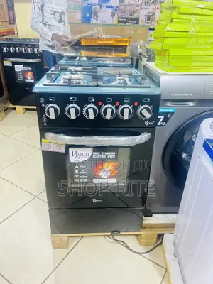 Roch 3+1 Gas and Electric Cooker Black
