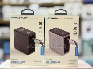 Powerology 15000mah Mini Power Bank 45w With Smart Color Display