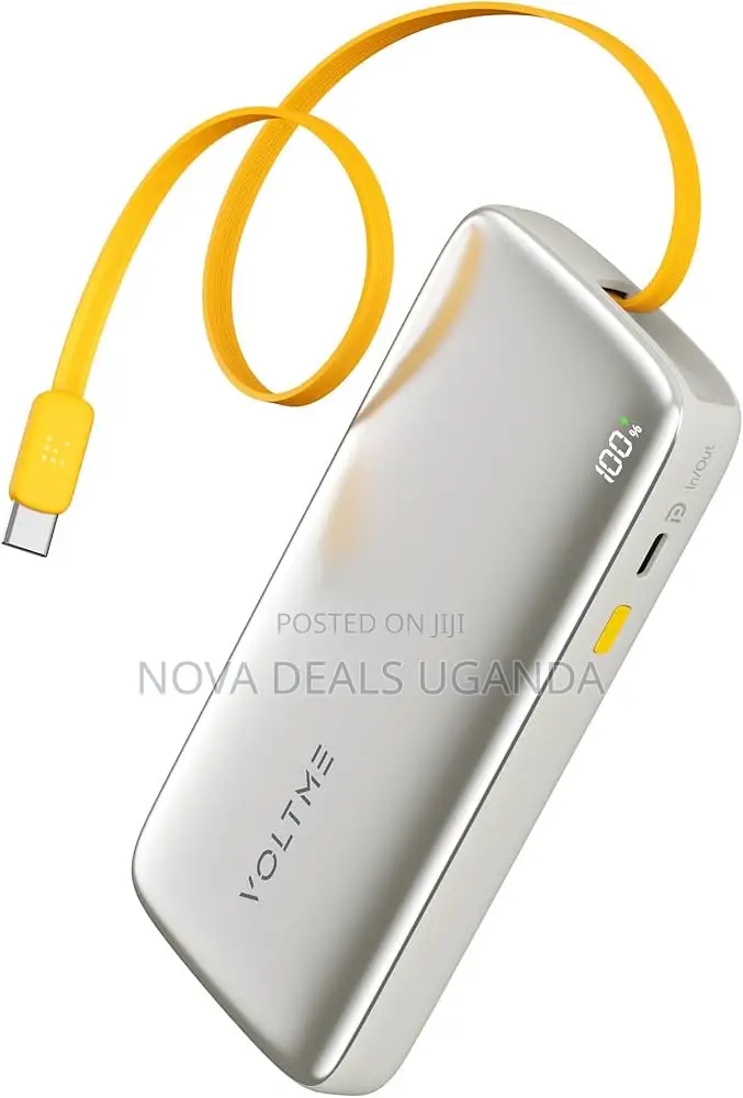 Voltme Hypercore Rollz Power Bank 10000mah 30w – Built-in Usb-C Cable