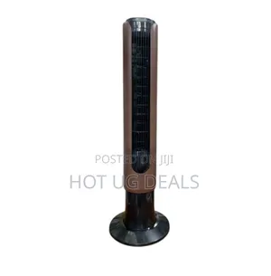 Sv Electric Tower Fan With Remote Control- Brown