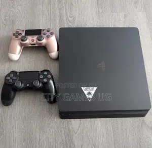 Sony Playstation 4 Slim Hom Console W/ 2 Dualshock 4 Controllers Ready