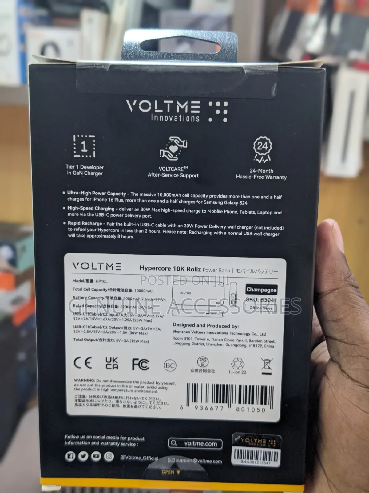 Voltme Hypercore Rollz 10000mah 30w