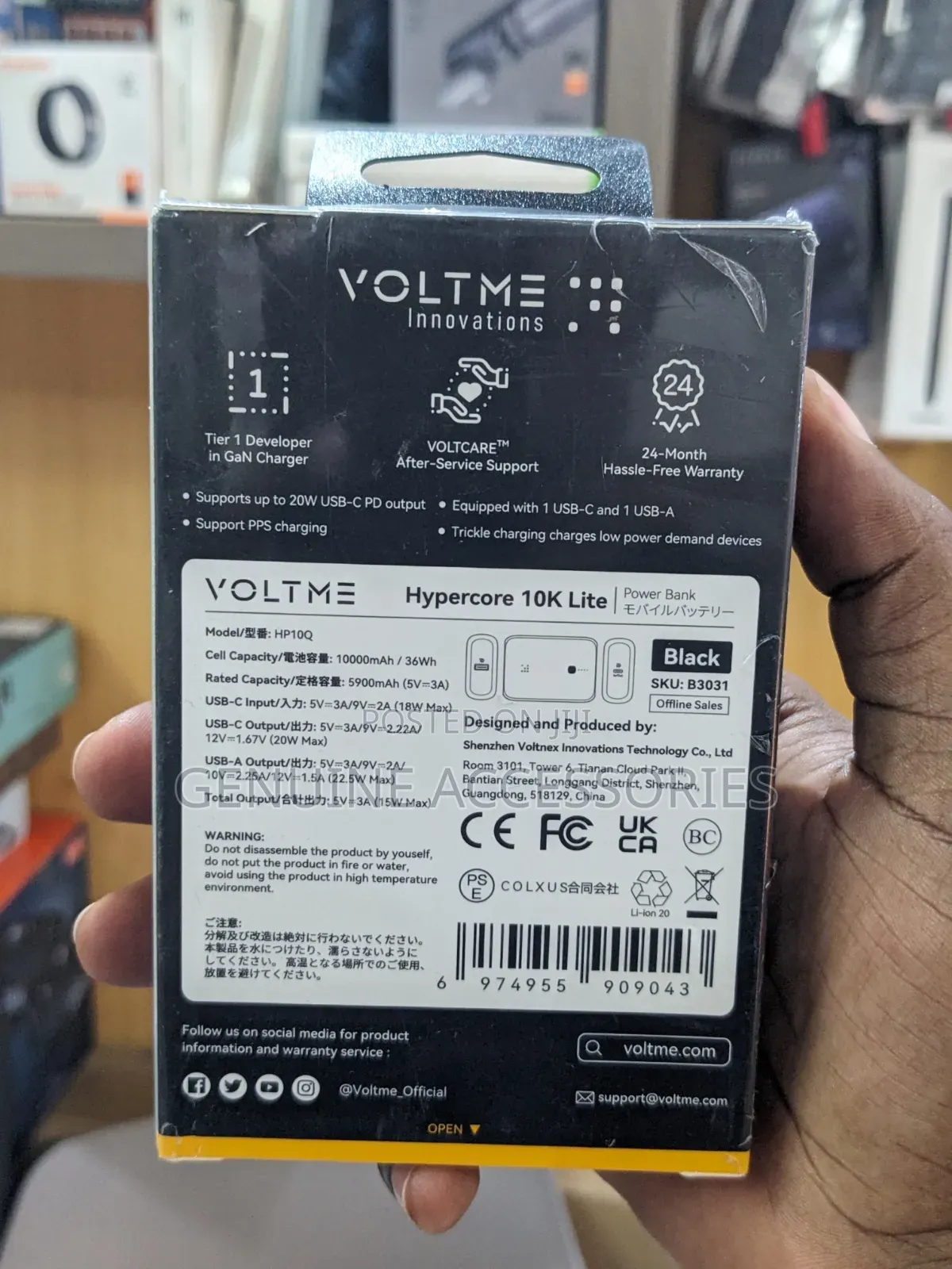 Voltme Hypercore Lite 10000mah 22.5w