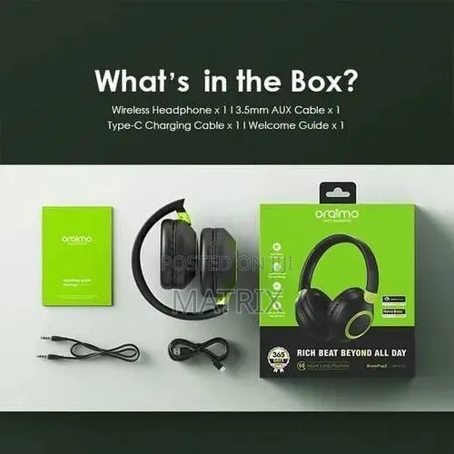Oraimo Boompop 2 Bluetooth Wireless Headphones