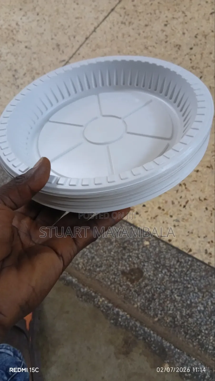 Round Disposable Plate