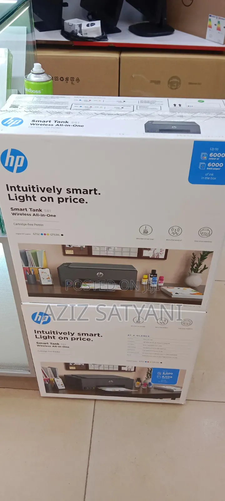 Hp Int Smart Light on Price Smart Tank Wireless All in One Printer