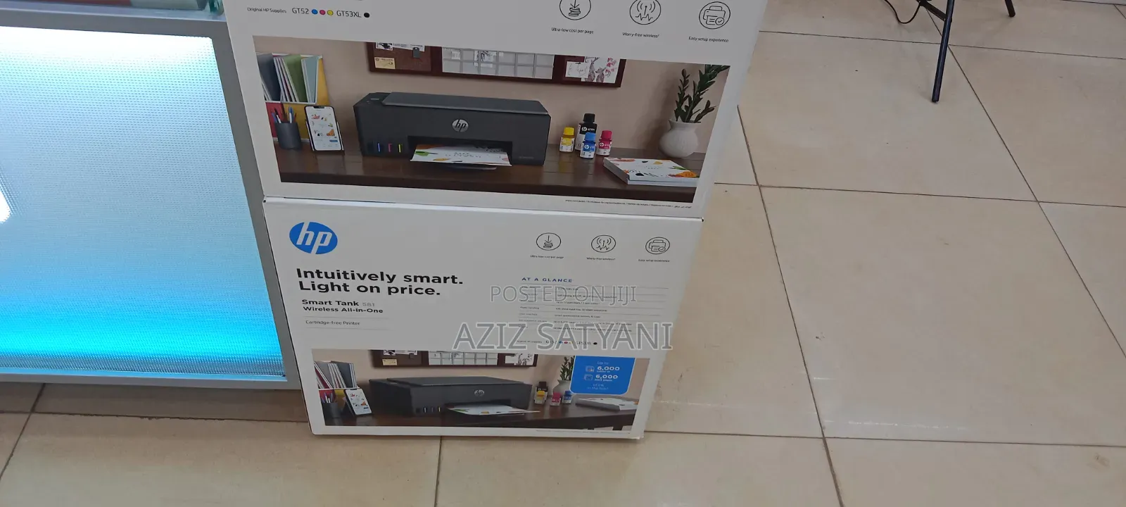 Hp Int Smart Light on Price Smart Tank Wireless All in One Printer