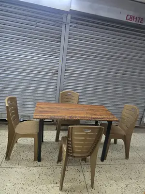 Folding Dining Wooden Table and Chairs