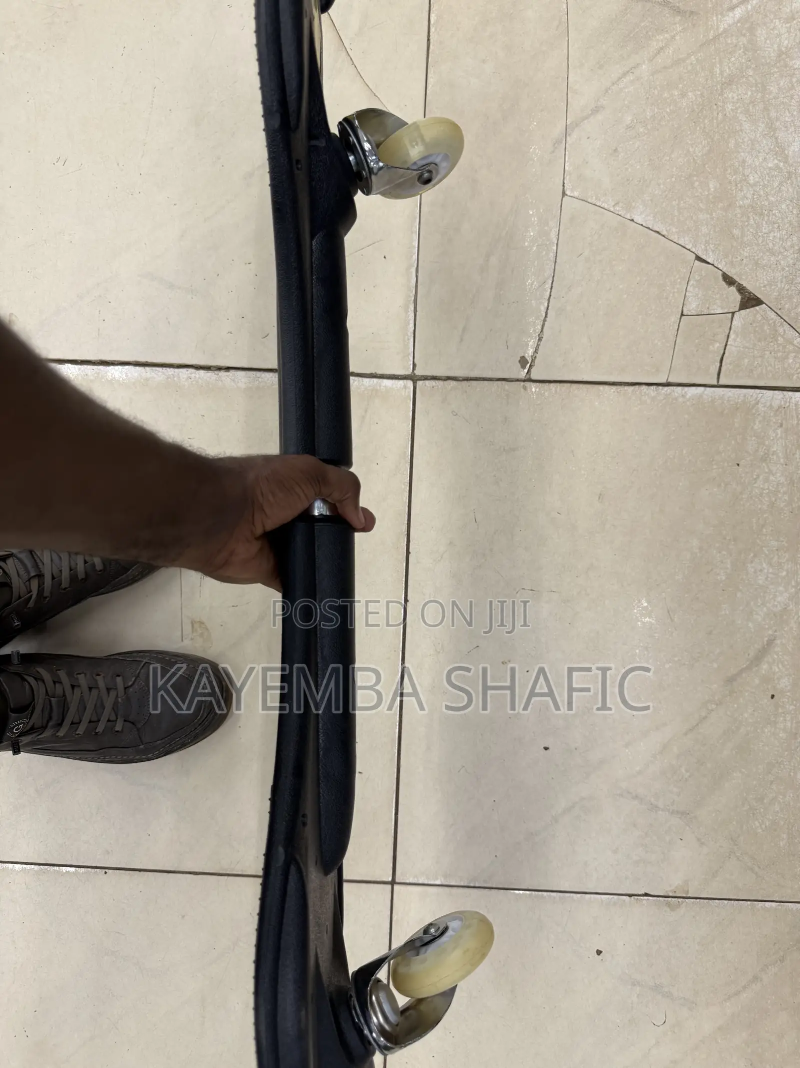 Heavy Duty 2-Wheel Waveboard / Caster Skateboard (Flame Design)
