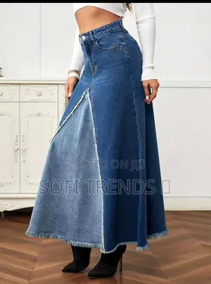 Ladies Classic Denim Jean Skirts
