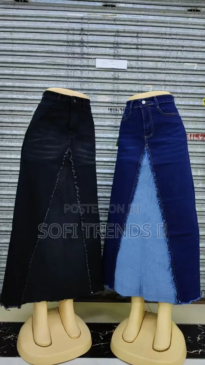 Ladies Classic Denim Jean Skirts