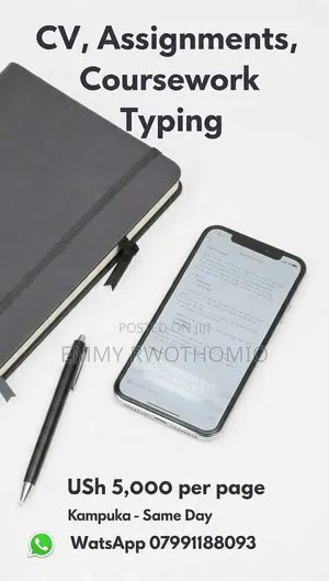 Phone Work: Cv Typing, Assignments, Coursework - Kampala