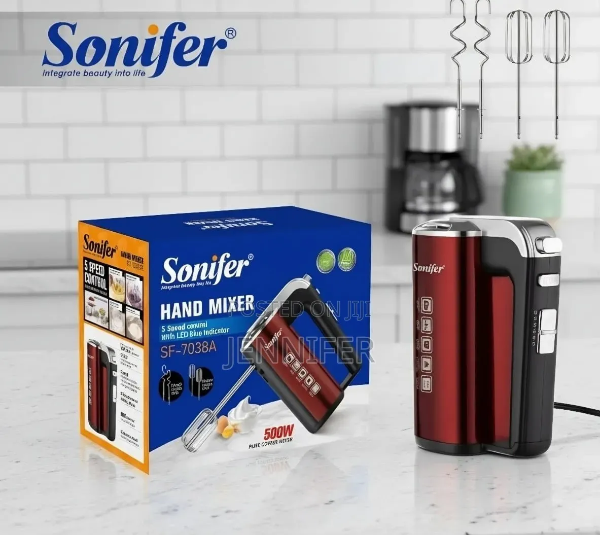 Sonifer 500w Hand Mixer (Model Sf-7038a)
