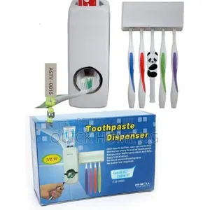Toothbrush Holder And Toothpaste Dispenser