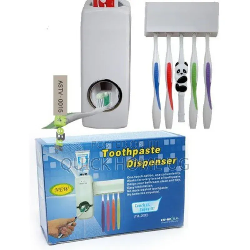 Toothbrush Holder And Toothpaste Dispenser