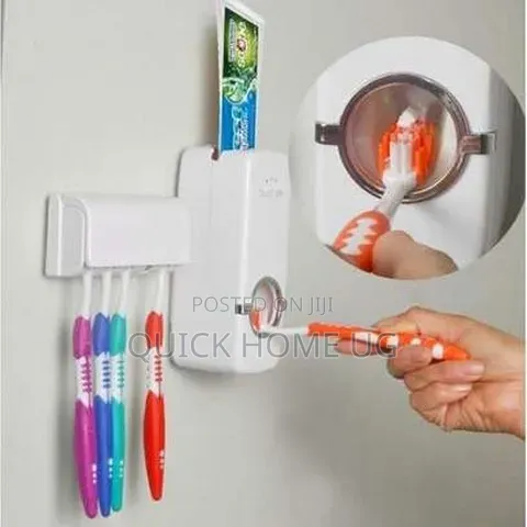 Toothbrush Holder And Toothpaste Dispenser