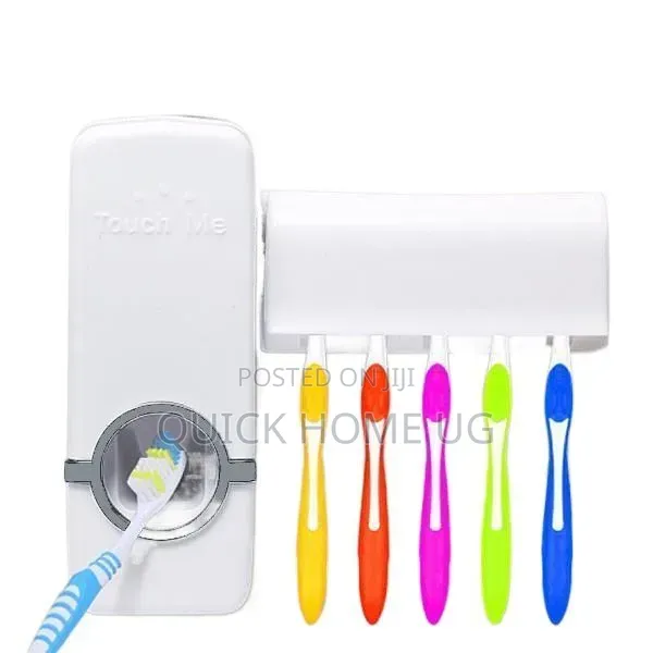 Toothbrush Holder And Toothpaste Dispenser