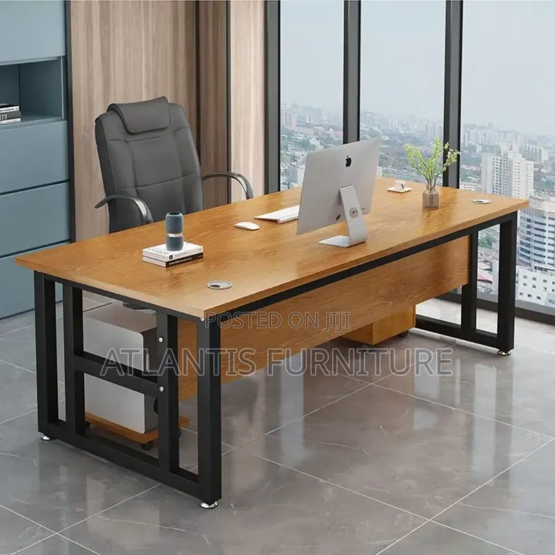 Metallic Legs Office Desk
