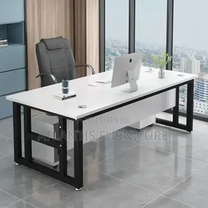 Metallic Legs Office Desk