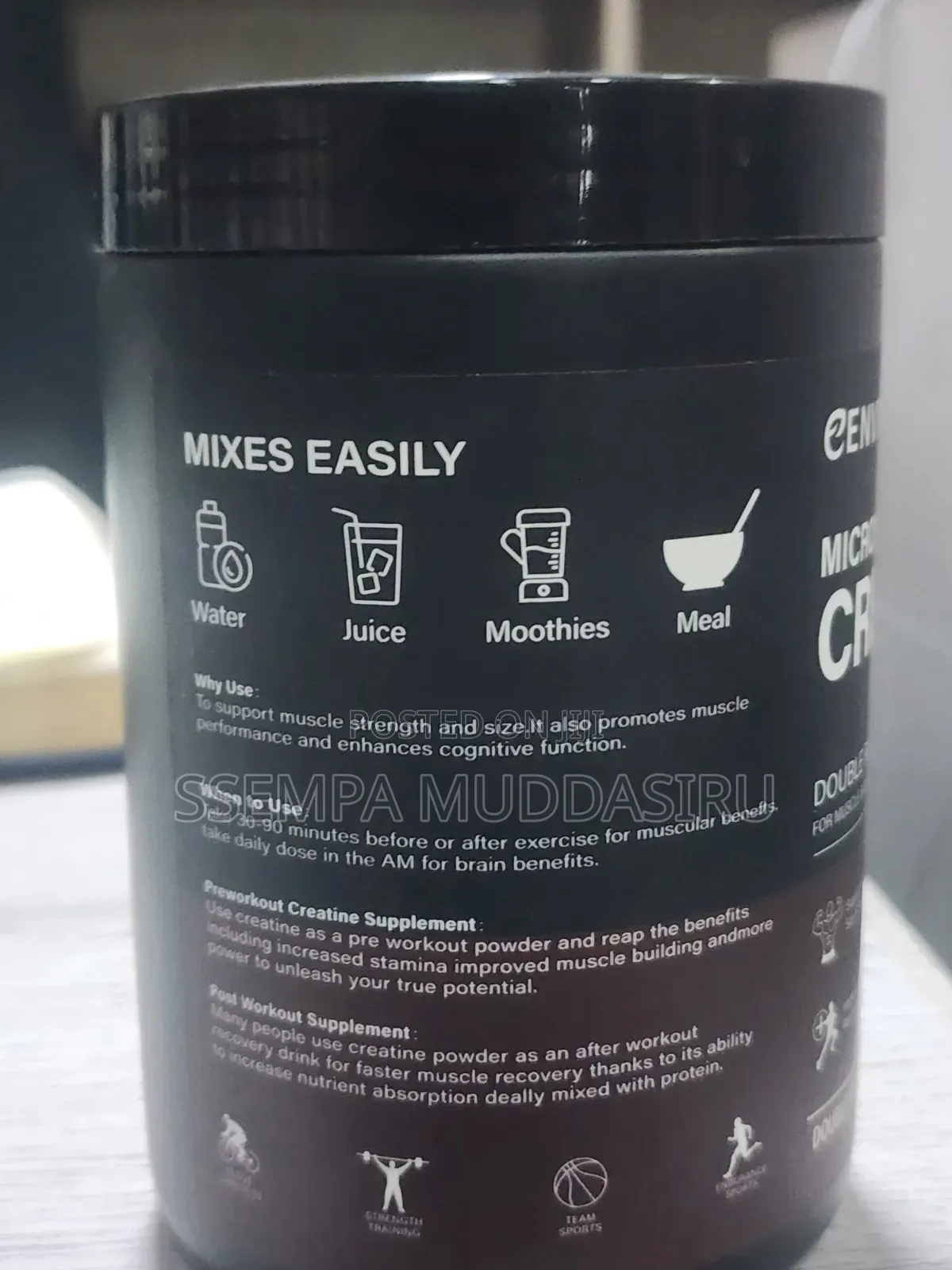 Cenvy Micronised Creatine Powder, 300g Dietry Supplement