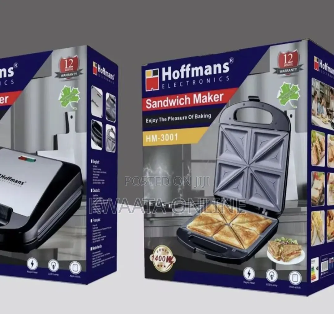 Hoffmans Sandwich Maker Hm-3001, Fast Delicious Toasted Sandwich