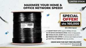 Indoor Cable Cat 6 Black Color 305 M