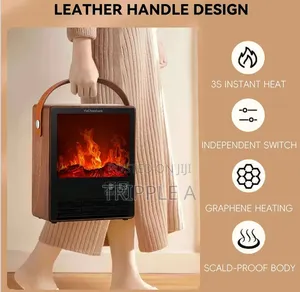 Powerful Electric Room Heater With Real 3d Fire Flame Effect