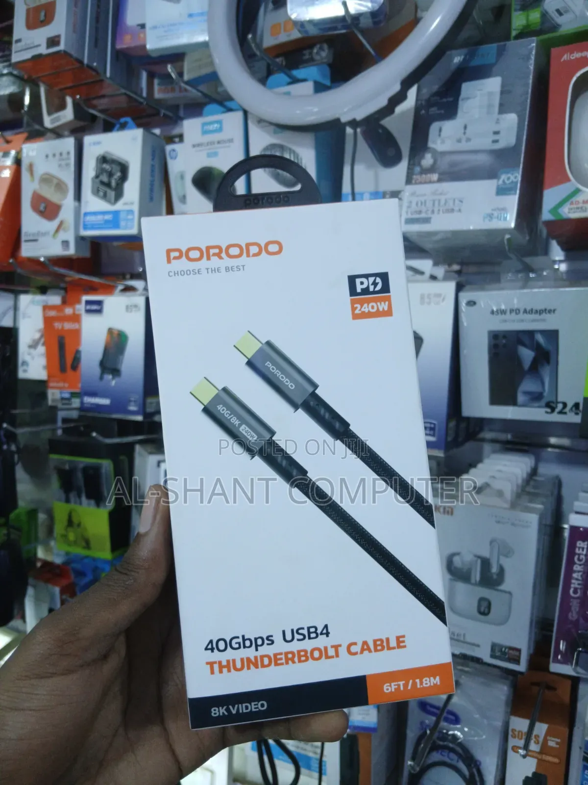 Porodo 40gbps Thunderbolt Cable/Usb-c To Usb-c Cable