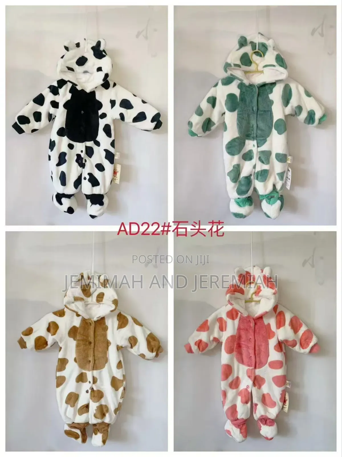 Cozy Spotted Baby Rompers