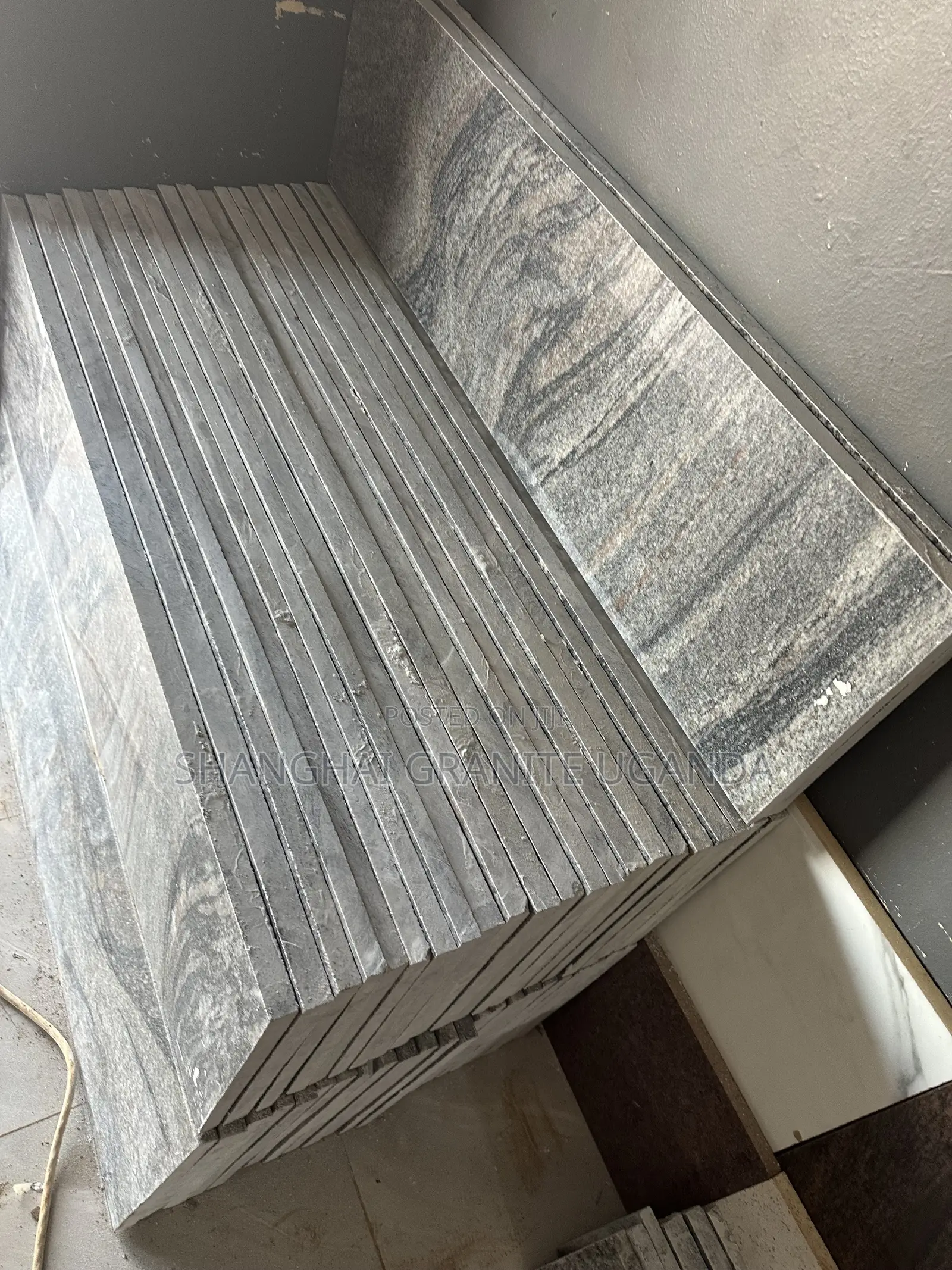 Wavy Grey Staircase Slabs
