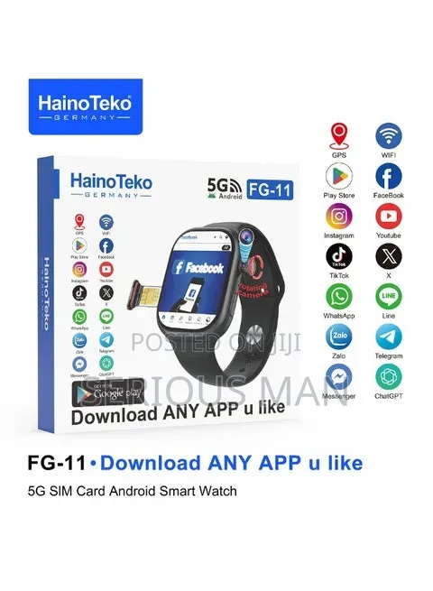 Smartwatch Featuring a Rotating Camera and a Dedicated Sim Card Slot.
