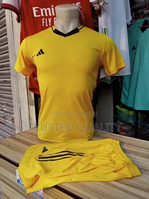 Yellow Adidas Football Set Jersey