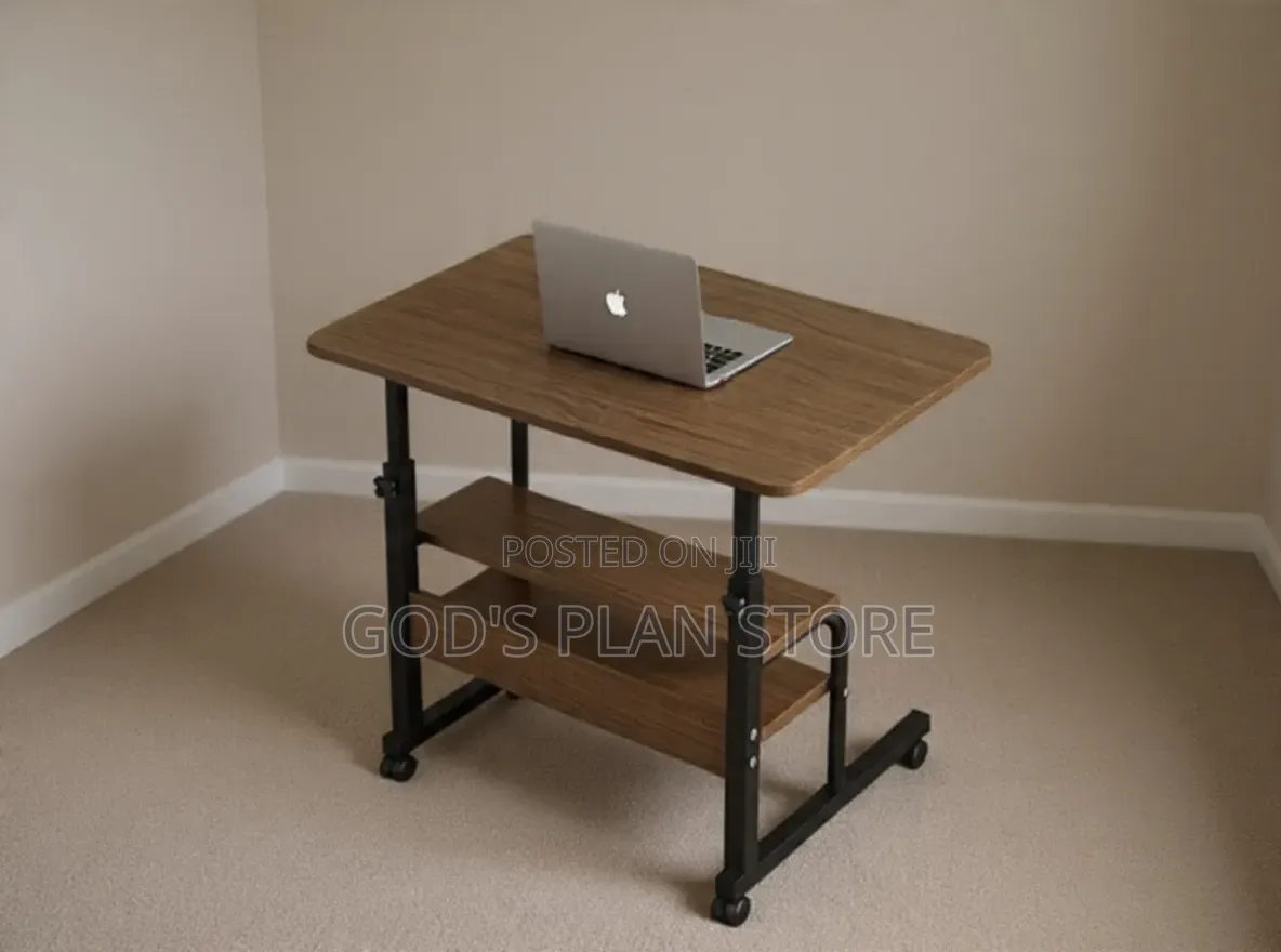 Coffee Brown Wooden Adjustable Laptop Table Laptop Table