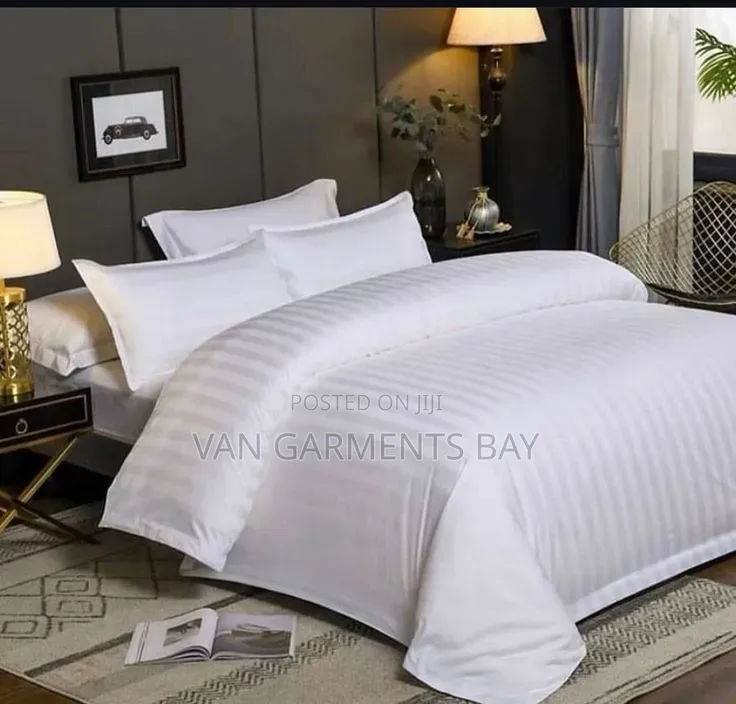 Plain Stripped Duvet Cover Sets