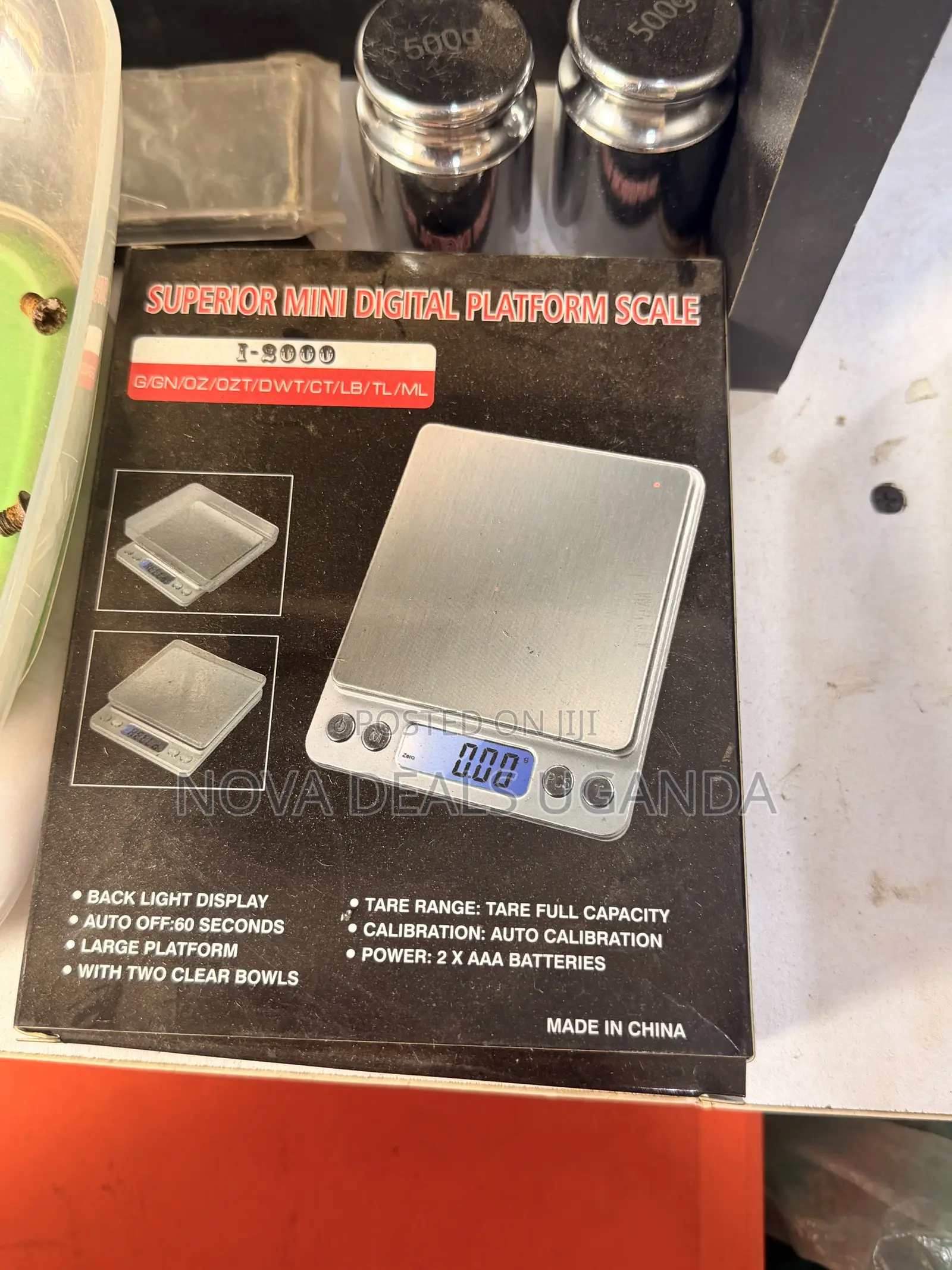 Superior Mini Digital Kitchen Weighing Platform Scale-LCD/Led Display