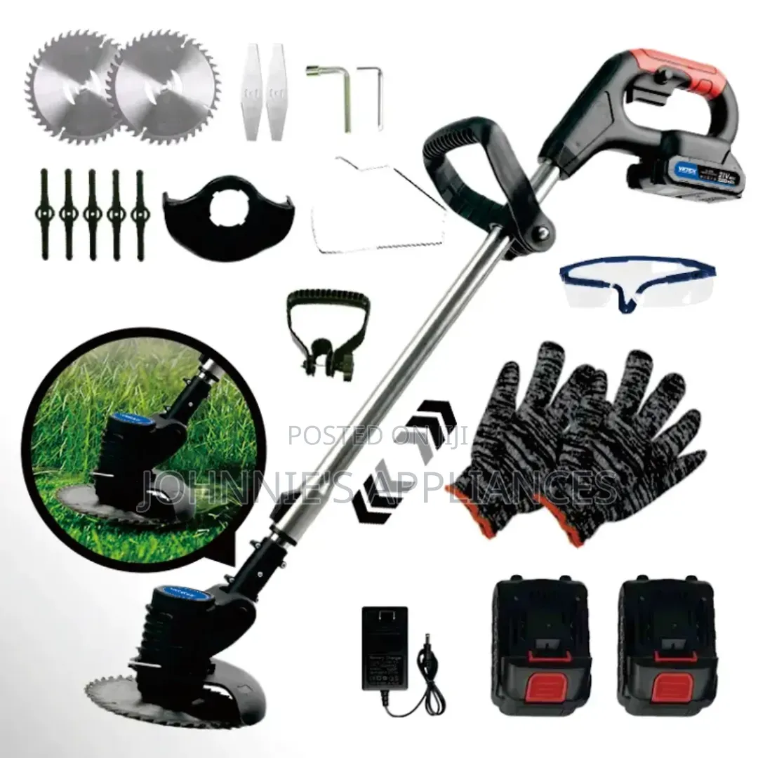 Cordless Rechargeable Grass Cutter 2 Battery