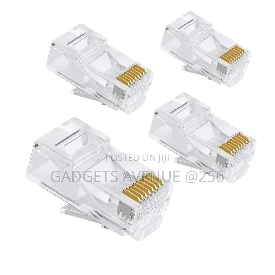 Rj45 Ethernet Cable Connectors, for Terminating Networking 100pcs