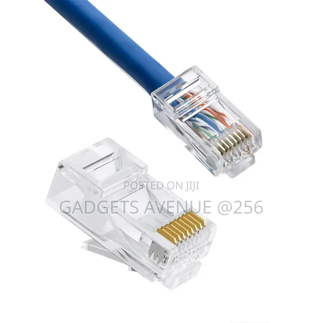 Rj45 Ethernet Cable Connectors, for Terminating Networking 100pcs