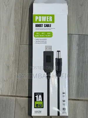 Usb To Dc Power Boost Cable For Wifi Routers (5v To 9v/12v)
