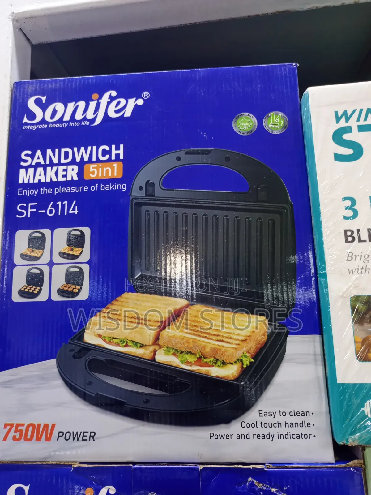Sonifer Sf-6114 Multi-Functional 5-in-1 Electric Sandwich Maker