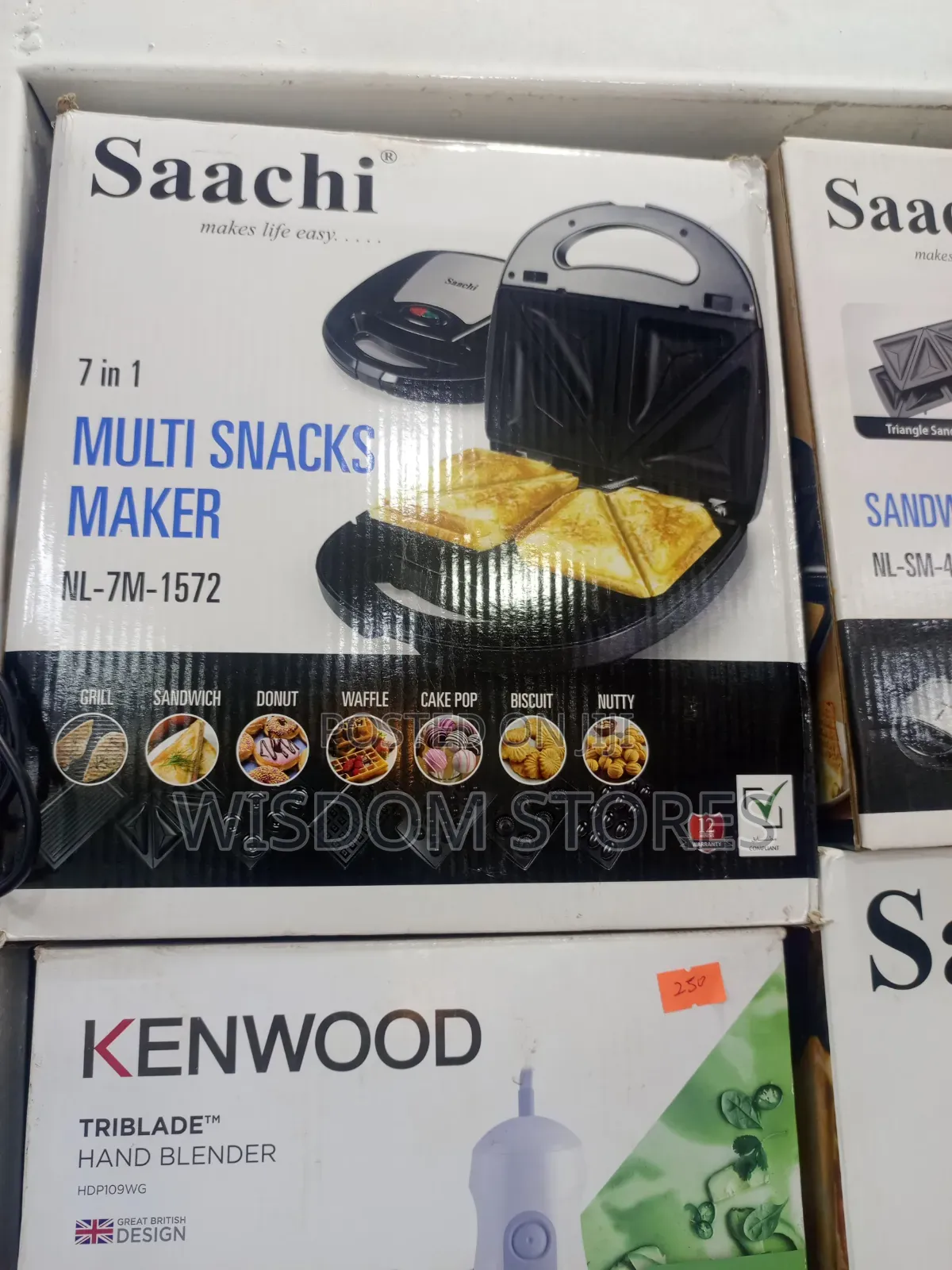 Saachi 7 in 1 Multi Snacks Maker (Model Nl-7m-1572)