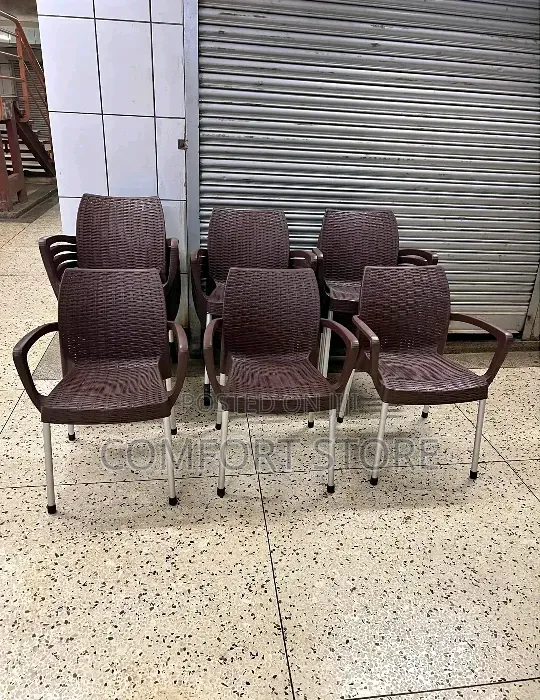 Coffee Brown Restaurant Bar Plastic Chairs Plastic Chairs