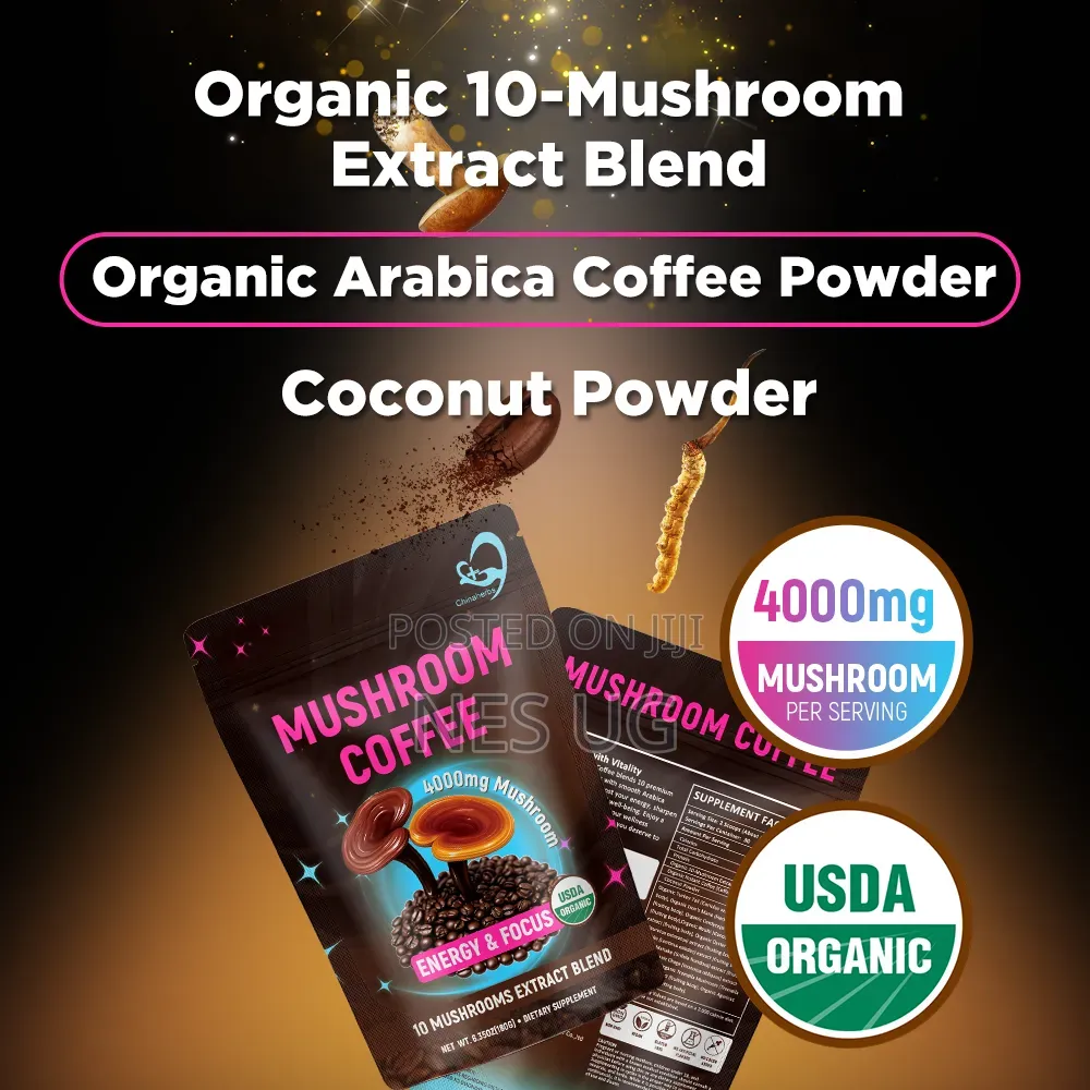 Organic Mushroom Coffee Extracts For Energy Focus