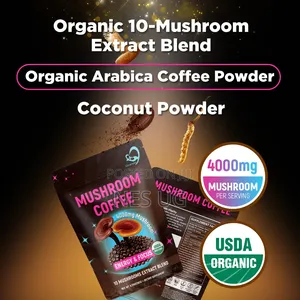 Organic Mushroom Coffee Extracts For Energy Focus
