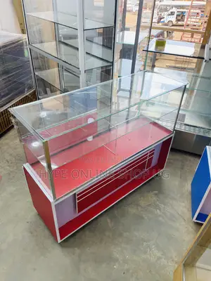 Brandnew Reds 4feets Showcase Counter Table